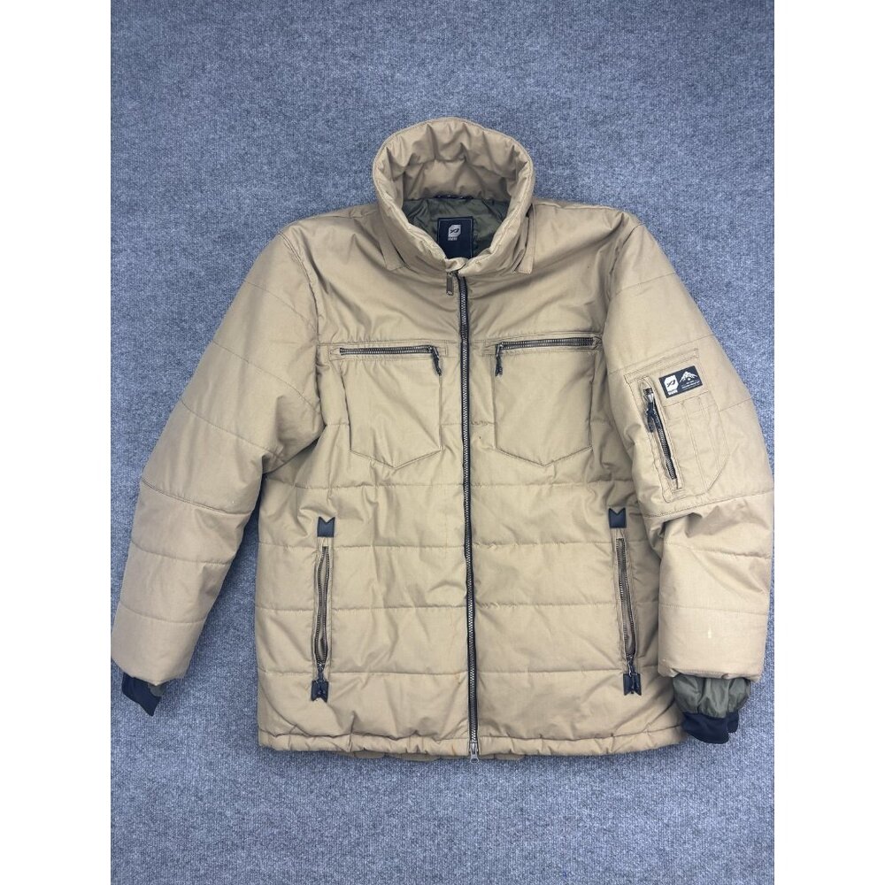 Orage Jacket Mens XL Beige Insulated‎ Puffer Full Zip Ski Outdoor Winter